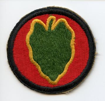 WO2 US 24th Infantry Division patch beschikbaar voor biedingen