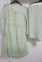 Maat S een keer gedragen indiase groen shalwar kameez, Kleding | Dames, Gelegenheidskleding, Maat 38/40 (M), Overige typen, Ophalen of Verzenden