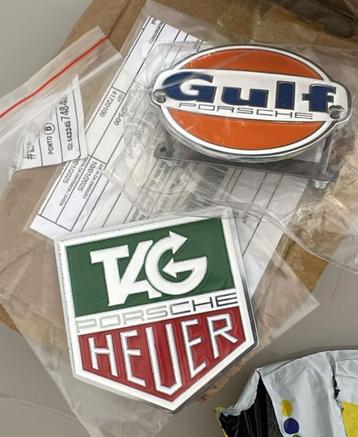 PORSCHE grill badge 356-speedster-911-912 Gulf Tag heuer beschikbaar voor biedingen