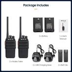 2x Walkie Talkie - walkman - walker, Telecommunicatie, Portofoons en Walkie-talkies, Nieuw, Ophalen of Verzenden