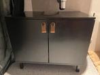Hele mooie zwarte badkamermeubel, Ophalen, (Half)hoge kast, 50 tot 100 cm, Zo goed als nieuw