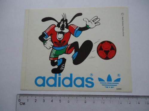 sticker oud Adidas 1978 Goofy strip disney voetbal tango, Verzamelen, Stickers, Zo goed als nieuw, Bedrijf of Vereniging, Verzenden