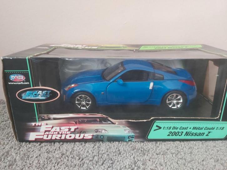 Zeldzame 2003 Nissan Z 1:18 ERTL /GREENLINE Fast 1, Hobby en Vrije tijd, Modelauto's | 1:18, Zo goed als nieuw, ERTL, Ophalen of Verzenden