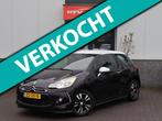 Citroen DS3 1.4 Chic navi LEER cruise airco, Auto's, Citroën, Voorwielaandrijving, Euro 5, Zwart, Leder
