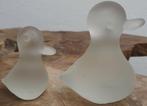 Beeldjes set uniek eend eenden glas kristal, Antiek en Kunst, Antiek | Glas en Kristal, Ophalen of Verzenden