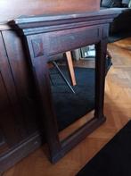 Prachtige zware antieke spiegel, Ophalen, Rechthoekig, 50 tot 100 cm