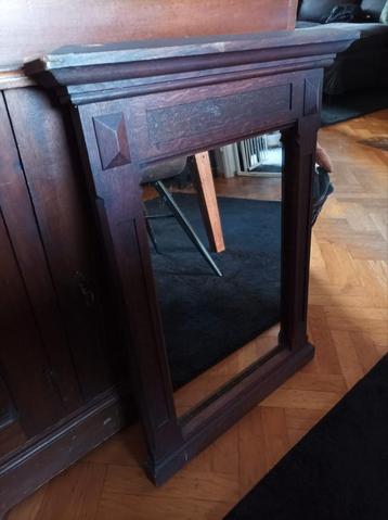 Prachtige zware antieke spiegel  beschikbaar voor biedingen