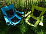 Twee vlinderstoelen vouwstoel klapstoel campingstoel, Inklapbaar, Gebruikt, Ophalen