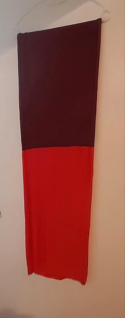 fijngebreide sjaal trendy kleuren, Kleding | Dames, Mutsen, Sjaals en Handschoenen, Zo goed als nieuw, Sjaal, Maat 46/48 (XL) of groter