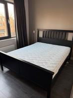 Tweepersoonsbed +matras. Bed HEMNES IKEA. 160x200., Huis en Inrichting, Slaapkamer | Bedden, Ophalen, Gebruikt, Wit, Tweepersoons