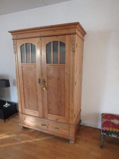 Grenen kast met computer toepassing, Huis en Inrichting, Kasten | Computermeubels, Gebruikt, 170 cm of meer, 70 tot 120 cm, 40 tot 80 cm
