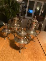 Antiek verzilverd koffie en thee servies, 4-delig, Verzenden