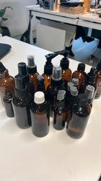 Lege bruine glazen flesjes cosmetica apotheker bruin, Ophalen of Verzenden, Zo goed als nieuw, Bruin, Gehele gezicht