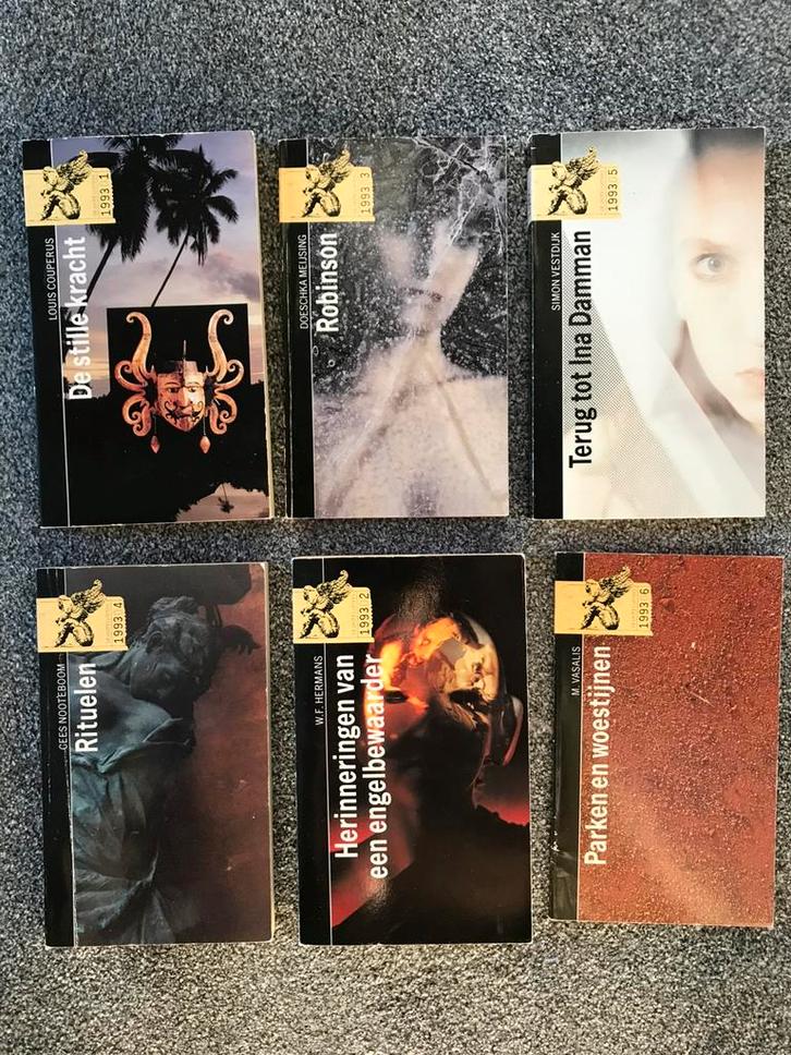 6 literaire boeken uit de serie ‘De grote lijsters’ te koop:, Boeken, Literatuur, Gelezen, Ophalen of Verzenden