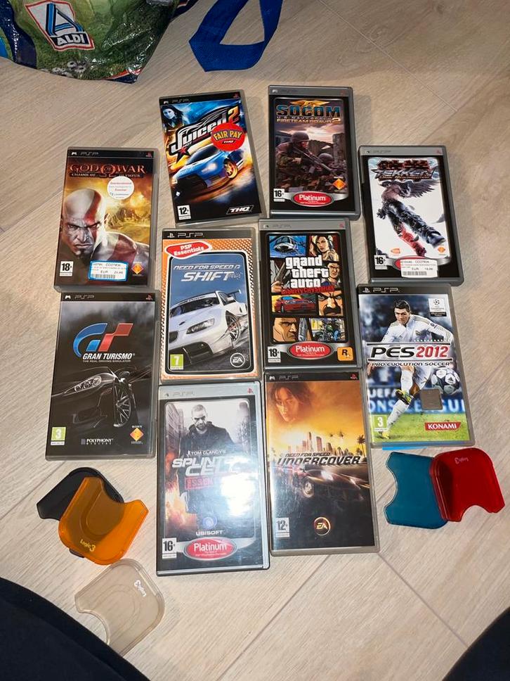 PSP Games - Collectie van 10 Top Titels!, Spelcomputers en Games, Games | Overige, Gebruikt, Avontuur en Actie, 1 speler, Vanaf 3 jaar