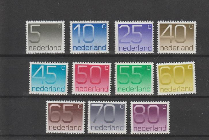 Nederland 1976, NVPH 1108 t/m 1118, Postfris., Postzegels en Munten, Postzegels | Nederland, Postfris, Na 1940, Verzenden