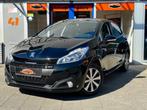 Peugeot 208 1.2 PureTech GT-Line Automaat Panorama Navi Lede, Auto's, Peugeot, Gebruikt, Zwart, 1199 cc, Leder en Stof