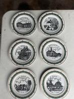 6 Antieke Harderwijk Borden - Historische Gebouwen, Ophalen of Verzenden