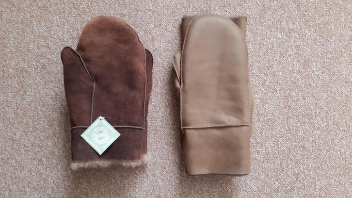 Wanten Maat XXL Schapenbont Verantwoord bont Natuurlijk, Kleding | Heren, Mutsen, Sjaals en Handschoenen, Nieuw, Handschoenen