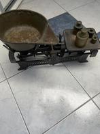 Antieke Koperen Weegschaal met Gewichten, Antiek en Kunst, Antiek | Gereedschap en Instrumenten, Ophalen