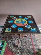 Terras tafel , epoxy, hout, roestlook onderstel.Herman Brood, Ophalen of Verzenden, Zo goed als nieuw, 75 cm of meer, 60 cm of meer