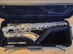 Courtois tenorsaxofoon mat verzilverd, gereviseerd., Muziek en Instrumenten, Ophalen of Verzenden, Gebruikt, Tenor, Met koffer