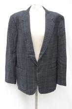 Blauw geruit jaren '70 colbert.Zuiver scheerwol.Mt 54.Oxford, Kleding | Heren, Maat 52/54 (L), Carnaval, ., Ophalen of Verzenden
