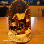 Kerstdecoratie met huis en paardenslee, Ophalen, Gebruikt