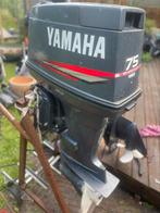 Yamaha 75pk autolube langstaart. Powertrim 2008., Watersport en Boten, Buiten- en Binnenboordmotoren, Ophalen, Gebruikt, Elektrische start