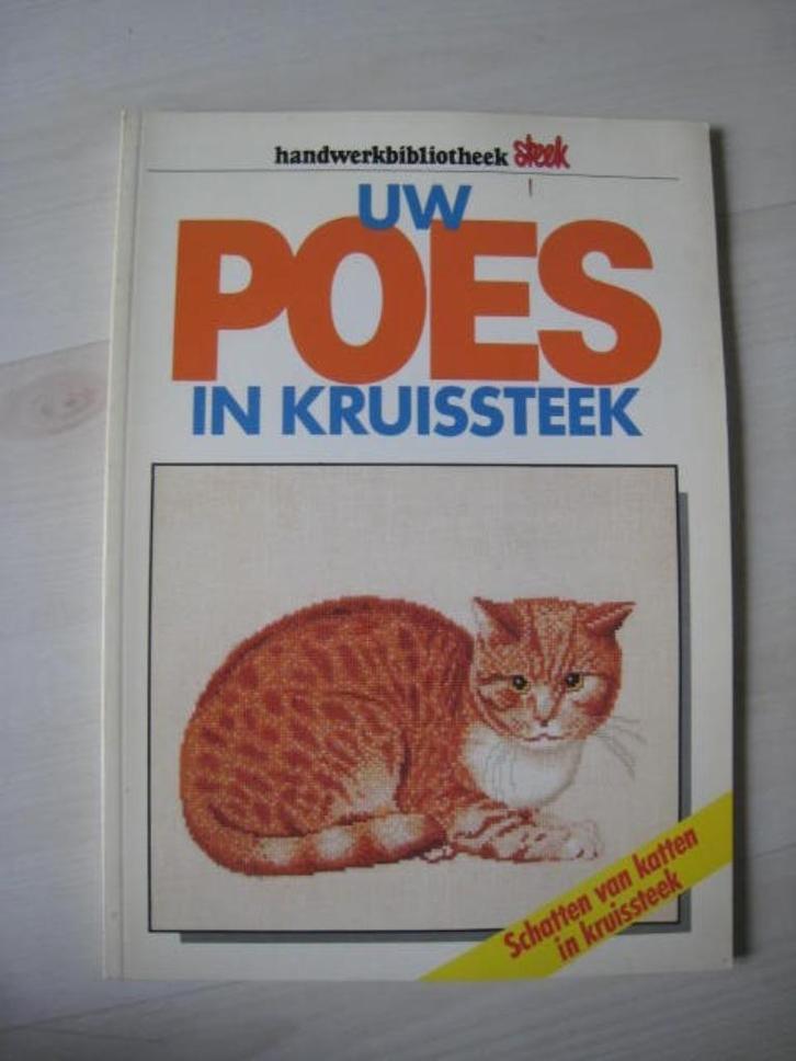 Borduurboek "Uw poes in Kruissteek", Hobby en Vrije tijd, Borduren en Borduurmachines, Nieuw, Patroon, Handborduren, Ophalen of Verzenden