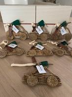Set van 7 Rattan Riviera Maison ornamenten, Diversen, Kerst, Ophalen of Verzenden, Nieuw