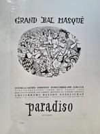 Affiche: Grand Bal Masqué - Paradiso Amsterdam, Reclame, Gebruikt, Ophalen of Verzenden, A1 t/m A3