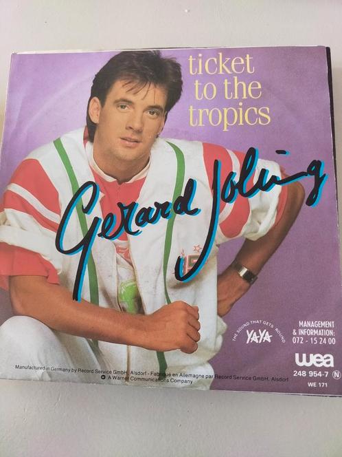 Gerard Joling , ticket to the tropics, Cd's en Dvd's, Vinyl Singles, Zo goed als nieuw, Nederlandstalig, Ophalen of Verzenden