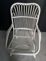 Rotan stoel wit ZGN, Huis en Inrichting, Stoelen, Ophalen, Zo goed als nieuw, Wit, Eén