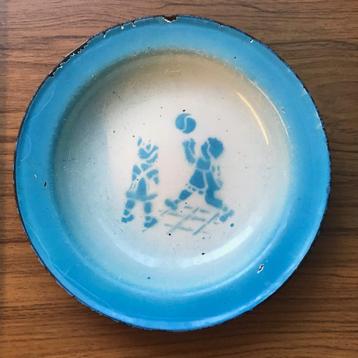 Kinderbordje - Emaille VINTAGE! beschikbaar voor biedingen