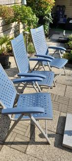Hartman tuin/terrasstoelen, Tuin en Terras, Tuinstoelen, Ophalen, Gebruikt, Aluminium, Verstelbaar