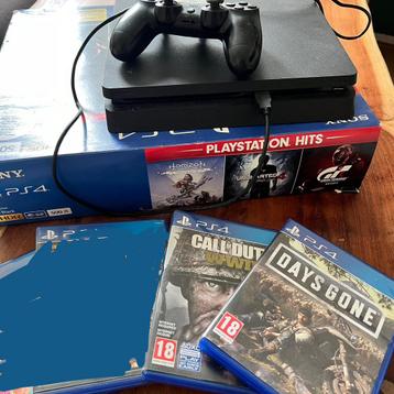 PS4 Slim | 8 games | met SSD beschikbaar voor biedingen
