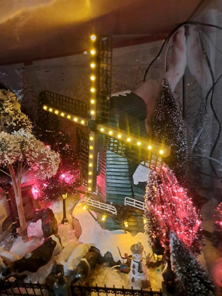 Zaanse molen typisch Hollands, Diversen, Kerst, Gebruikt, Ophalen of Verzenden