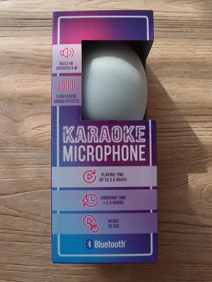 Bluetooth karaoke microfoon / ingebouwd 5W speaker / effects, Audio, Tv en Foto, Karaoke-apparatuur, Nieuw, Microfoon(s), Ophalen of Verzenden