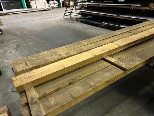Eiken balken B-Keuze. 470cm lang kopmaat ca. 90x200mm, Tuin en Terras, Palen, Balken en Planken, Nieuw, Balken, 250 cm of meer
