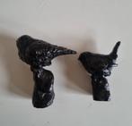 2 bronzen beeldjes vogels mussen, Ophalen of Verzenden, Zo goed als nieuw, Dier