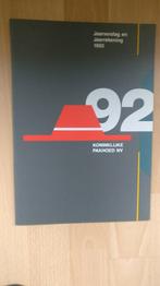 Jaarverslag en jaarrekening van Koninklijke Pakhoed NV 1992, Ophalen of Verzenden, Zo goed als nieuw, Overige wetenschappen