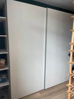 Kleding opberg kast met schuifdeuren 203 breed, 220 hoog, Ophalen, Gebruikt, 200 cm of meer, Meerdere deuren