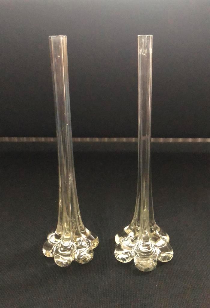 Art nouveau vazen, Huis en Inrichting, Woonaccessoires | Vazen, Gebruikt, Overige kleuren, Minder dan 50 cm, Glas, Ophalen