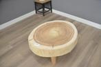 Suar salontafel 100 cm extra dik – BT884, Rond, Nieuw, Minder dan 50 cm, 50 tot 100 cm