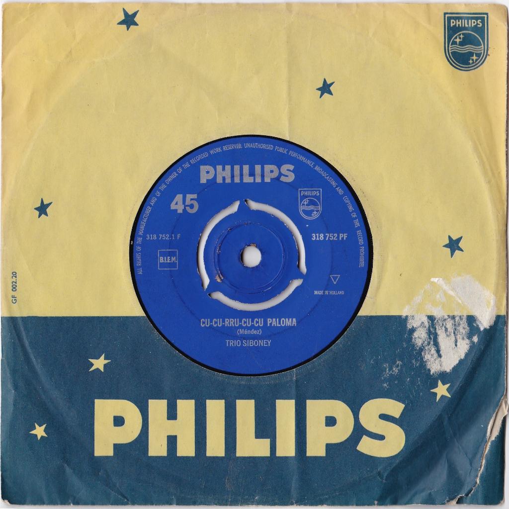 Trio Siboney - Cu-Cu-Rru-Cu-Cu Paloma, Gebruikt, Overige genres, 7 inch, Single