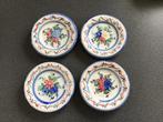 Antieke Spaanse aardewerk bordjes  Castellón 4 stuks, Antiek en Kunst, Antiek | Wandborden en Tegels, Ophalen of Verzenden