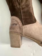 J477 JJFW maat 40 hoge leren laarzen leer bruin schoenen, Kleding | Dames, Schoenen, Hoge laarzen, Bruin, JJFW, Ophalen of Verzenden