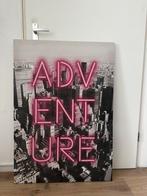 Poster ADVENTURE neon roze, Ophalen of Verzenden, Zo goed als nieuw, Foto of Poster