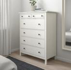 Hoge Ikea Hemnes ladekast 6 laden wit, Gebruikt, 3 of 4 laden, Minder dan 100 cm, 25 tot 50 cm